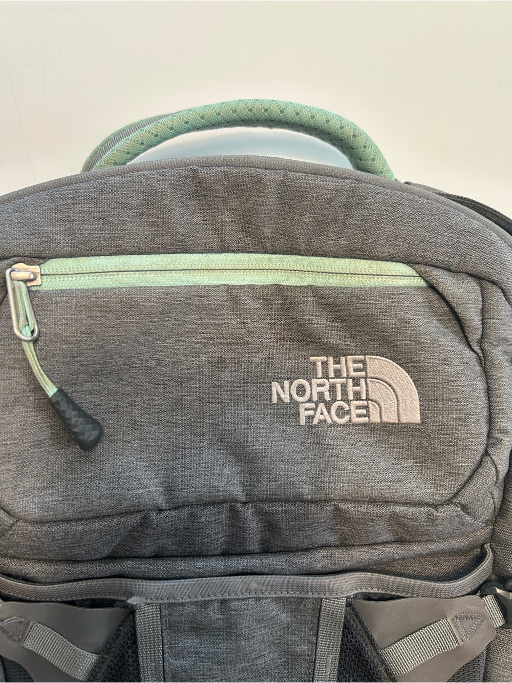The North Face Gray Recon Backpack with Mint Accents - Picture 5 of 12